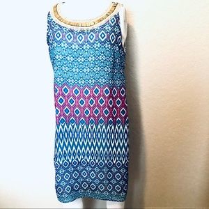 5/$25 10/$40 Whisper sheer ikat dress